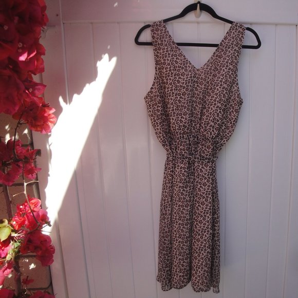 A New Day Animal Print Sleeveless Shift Dress M - Picture 7 of 8